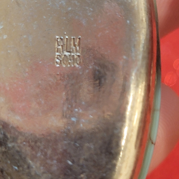 Robert Lee Morris (RLM) Hinged Bangle Soho Turquoise Silver Plate Bracelet - Picture 5 of 13